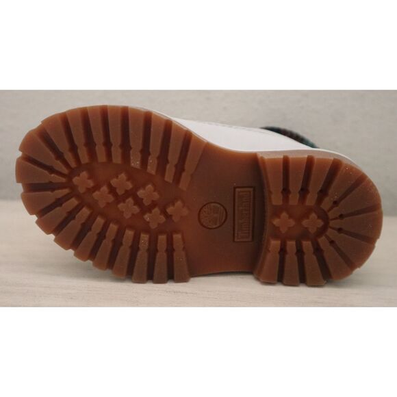 Timberland Kids Sz 5.5M Light Gray Nubuck w/Camo Premium 6" Waterproof Boots - Picture 6 of 12